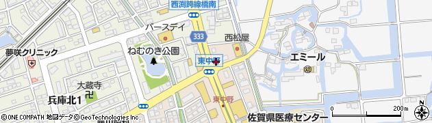 洋麺屋五右衛門佐賀兵庫店周辺の地図