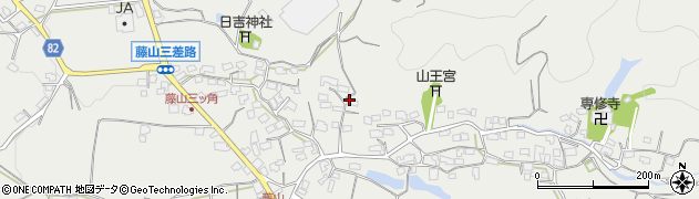福岡県久留米市藤山町周辺の地図