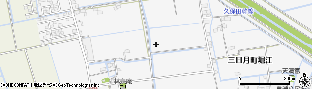 佐賀県小城市三日月町堀江周辺の地図