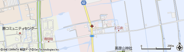 佐賀県小城市上江良周辺の地図