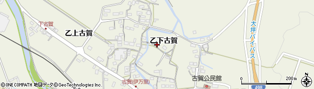 佐賀県伊万里市大坪町（乙下古賀）周辺の地図