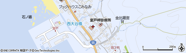 高知県室戸市室戸岬町周辺の地図