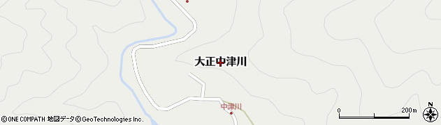 高知県四万十町（高岡郡）大正中津川周辺の地図