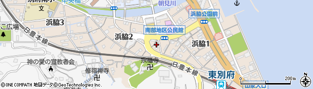別府浜脇郵便局 ＡＴＭ周辺の地図