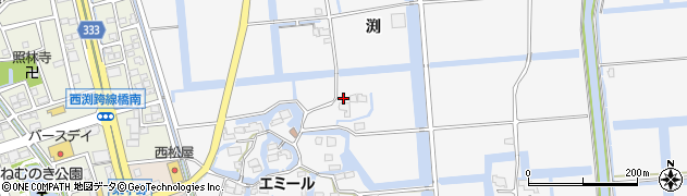 佐賀県佐賀市兵庫町渕1038周辺の地図