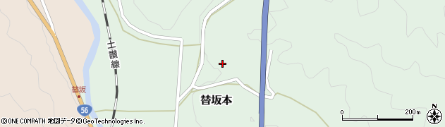 高知県高岡郡四万十町替坂本325周辺の地図