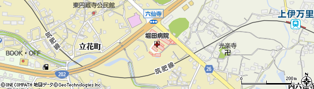 堀田病院周辺の地図
