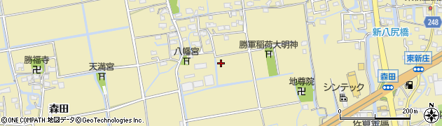 佐賀県佐賀市鍋島町森田周辺の地図