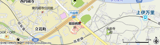 堀田病院前周辺の地図