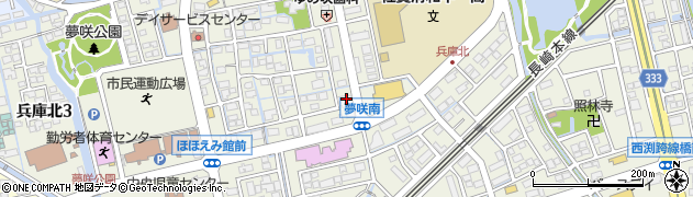 佐賀県佐賀市兵庫北2丁目周辺の地図