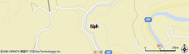 大分県玖珠郡九重町松木周辺の地図