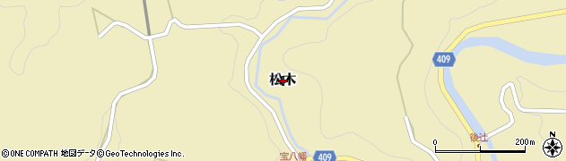 大分県九重町（玖珠郡）松木周辺の地図