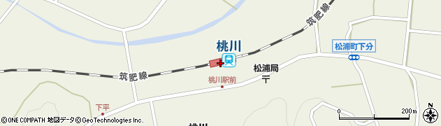 桃川駅周辺の地図