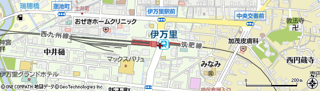 伊万里駅周辺の地図