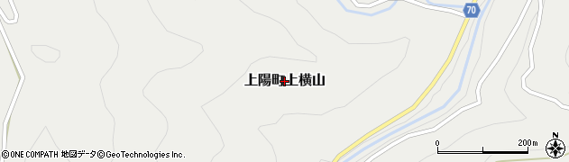 福岡県八女市上陽町上横山周辺の地図