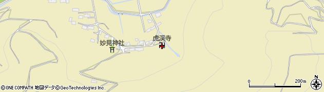 虎渓寺周辺の地図