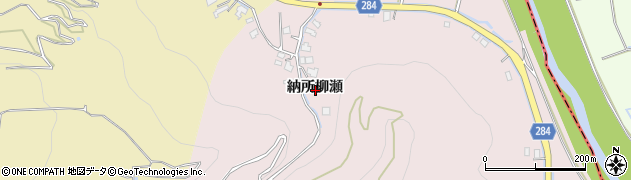 佐賀県多久市東多久町納所柳瀬周辺の地図