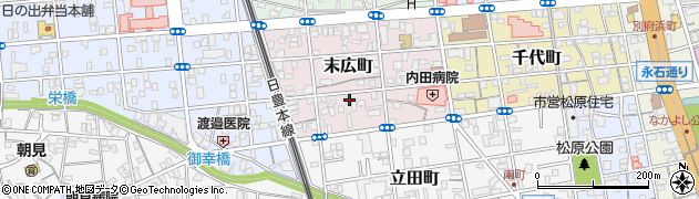 旭通り周辺の地図