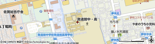 佐賀県立致遠館高等学校周辺の地図