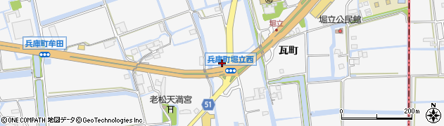 兵庫町堀立西周辺の地図
