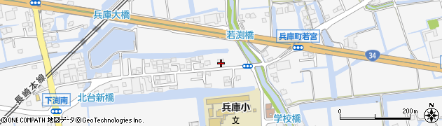 佐賀県佐賀市兵庫町渕1309-4周辺の地図