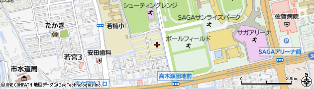 佐賀県佐賀市高木瀬団地4周辺の地図