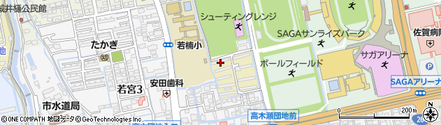 佐賀県佐賀市高木瀬団地1周辺の地図