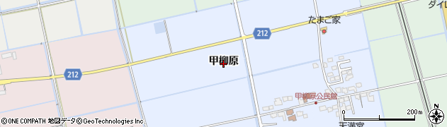 佐賀県小城市甲柳原周辺の地図