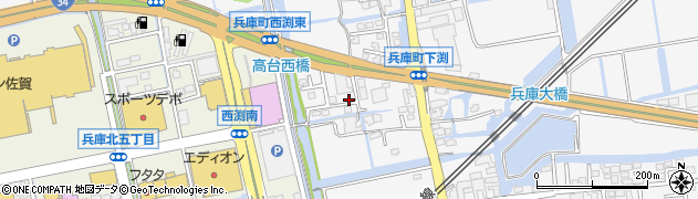 佐賀県佐賀市兵庫町渕1560-5周辺の地図