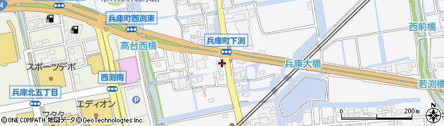 佐賀県佐賀市兵庫町渕1557-1周辺の地図