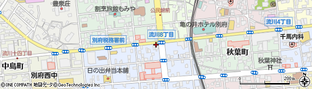 読売新聞読売センター　別府中央周辺の地図