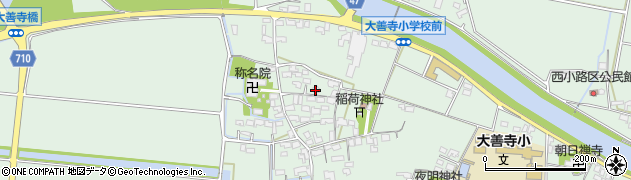 福岡県久留米市大善寺町（藤吉）周辺の地図