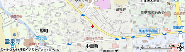 別府中島郵便局周辺の地図