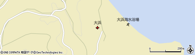 大浜キャンプ場周辺の地図