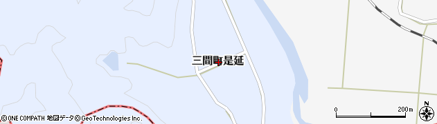 愛媛県宇和島市三間町是延周辺の地図