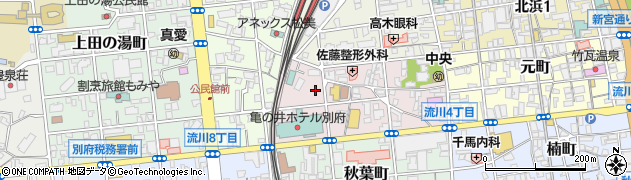 別府駐車場中央町営業所周辺の地図