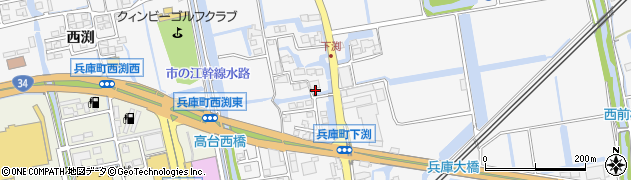 佐賀県佐賀市兵庫町渕1616周辺の地図
