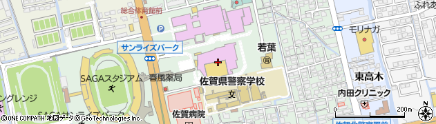 佐賀市文化会館　中ホール周辺の地図