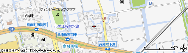 佐賀県佐賀市兵庫町渕1621周辺の地図