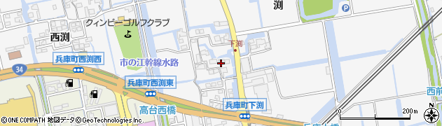 佐賀県佐賀市兵庫町渕1618周辺の地図