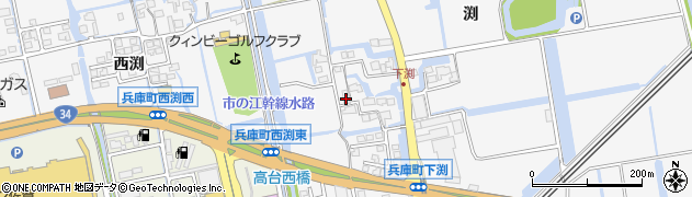 佐賀県佐賀市兵庫町渕1604周辺の地図