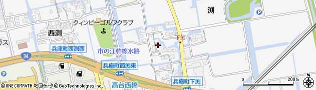 佐賀県佐賀市兵庫町渕1605周辺の地図