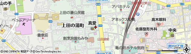 安部弓道場　弓具店周辺の地図