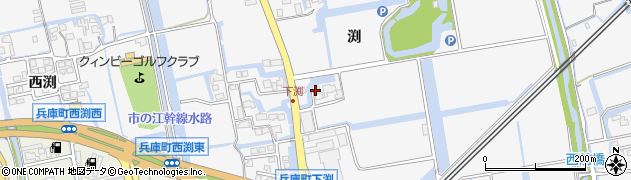 佐賀県佐賀市兵庫町渕1646-1周辺の地図
