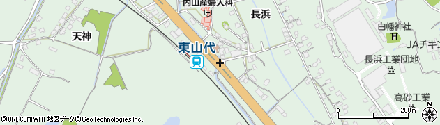 東山代駅前周辺の地図