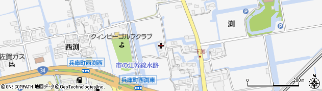 佐賀県佐賀市兵庫町渕1595周辺の地図
