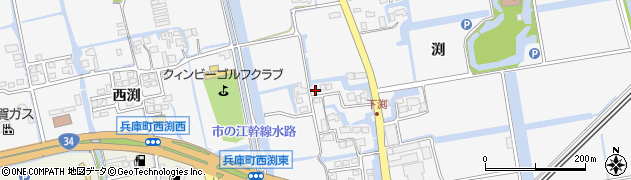 佐賀県佐賀市兵庫町渕1597周辺の地図