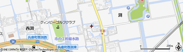 佐賀県佐賀市兵庫町渕1623周辺の地図