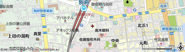 大分県別府市駅前町周辺の地図