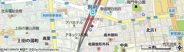 別府駅ビル駐車場周辺の地図